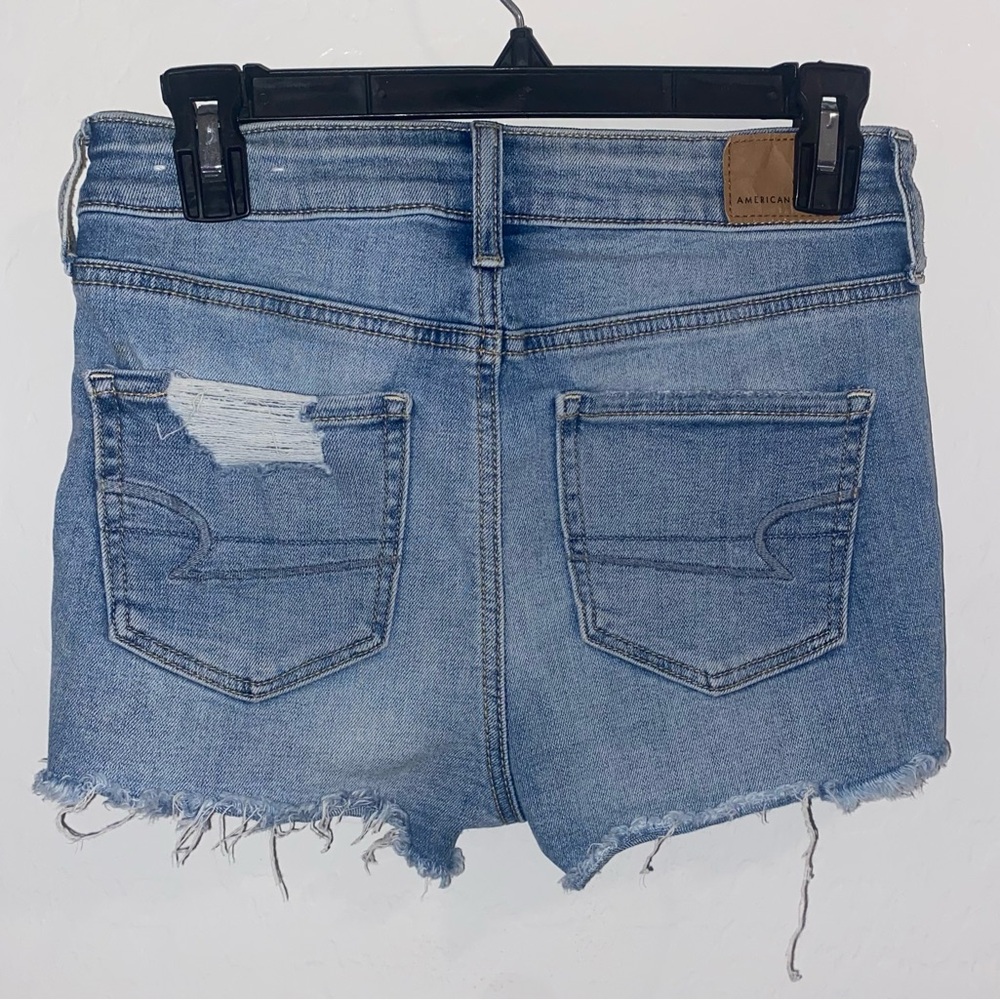 American eagle super stretch hi-rise shortie size 0